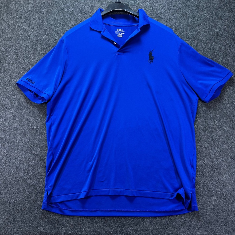 Polo Ralph Lauren Mens Royal Blue Classic Fit Performance Polo Shirt XL